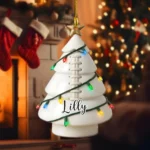 Personalized Table Tennis Christmas Tree Ornament - Custom Gift for Ping Pong Lovers - Unique Holiday Hanging Decoration - Special Xmas Keepsake