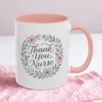 Thank You Nurse Mug – Floral Appreciation Gift for Healthcare Heroes - Image 2