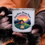 Tiny Home Enamel Camping Mug - Image 2