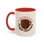Vegan Chocolate Gift Mug – “All You Need is Love and Vegan Chocolate” - Image 4