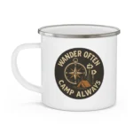 Wander Often Camp Always Enamel Camping Mug - Image 3