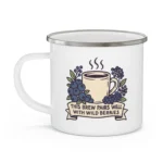 Wild Berry Coffee Mug – Brew Pairs Well with Berries Enamel Cup - Image 3