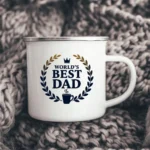 World’s Best Dad Enamel Camping Mug