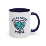 World’s Kindest Nurse Mug – Heart Globe Design Appreciation Gift - Image 37
