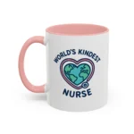 World’s Kindest Nurse Mug – Heart Globe Design Appreciation Gift - Image 10