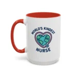 World’s Kindest Nurse Mug – Heart Globe Design Appreciation Gift - Image 26