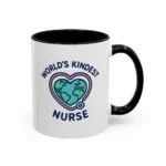 World’s Kindest Nurse Mug – Heart Globe Design Appreciation Gift - Image 36